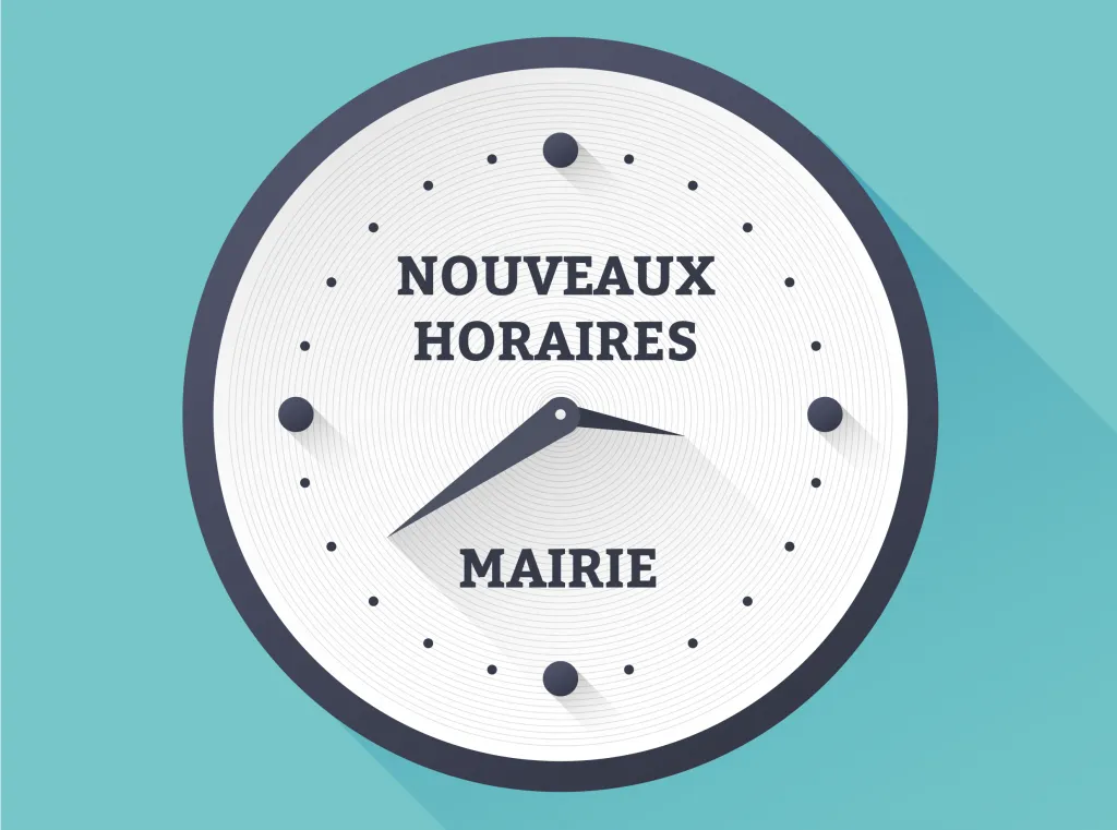 NOUVEAUX HORAIRES DE LA MAIRIE